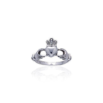 Irish Claddagh Silver Ring TRI1070 - Jewelry